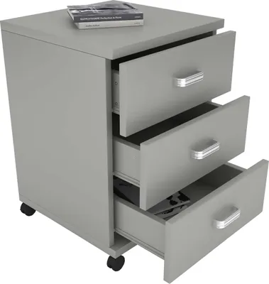 Produktbild von VCM my office Tobila Rollcontainer grau 3 Auszüge 45,0 x 44,0 x 58,0 cm