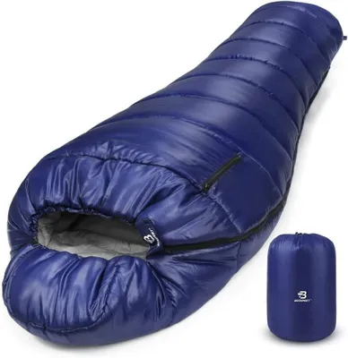 Produktbild von Schlafsack 3 Jahreszeiten - Ultraleicht - Wasserdicht - Reißfest - Kompressionssack
