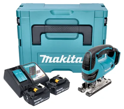 Immagine prodotto di Makita DJV 180 RGXJ Seghetto alternativo a batteria 18 V 135 mm + 2x batteria 6,0 Ah + caricabatteria + Makpac