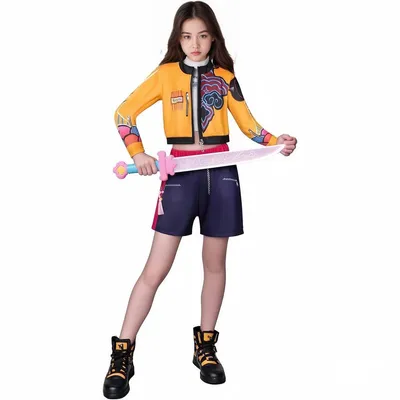 Produktbild von Kinder Cosplay Kostüm Set Rumi Stil Verkleidung Mädchen 160 cm