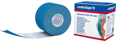 Productafbeelding van Leukotape K 5m x 5 cm blauw (1 stuk)