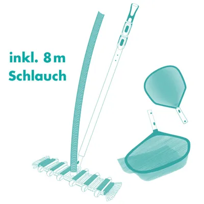 Produktbild von BAYROL Bodensauger-SET POWER FLEX + 8m Saugschlauch