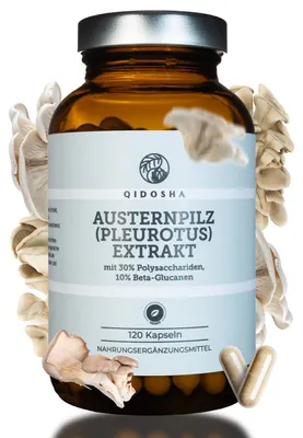 QIDOSHA Austernpilz (Pleurotus) Extrakt, 120 Kapse… – Bild 1