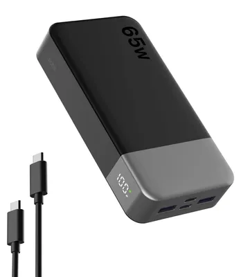Obrázok produktu pre Prenosná power banka s kapacitou 20 000 mAh a výkonom 65 W
