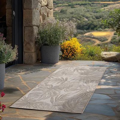 Obrázek produktu pro Teppium Venkovní Koberec Voděodolný a UV Odolný Ideální do Kuchyně na Balkon Terasu Zahradu i Obývací Pokoj, Velikost: 80x250 cm