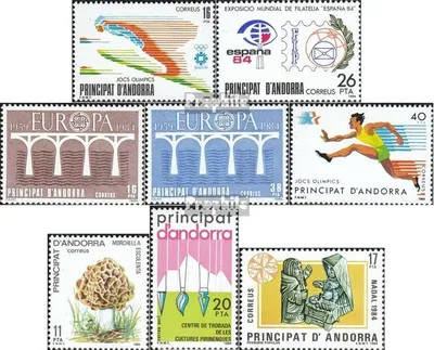 Produktbild von Briefmarken Andorra - Spanische Post 1984 Mi 173-180 (kompl.Ausg.) Jahrgang 1984 komplett postfrisch Winterspiele