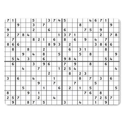 Produktbild von MuchoWow® Mauspad Mousepad Sudoku - Puzzle - Muster 40x30 cm - Mousepads - Maus Mat - Pad - Mausunterlage - Anti Rutsch
