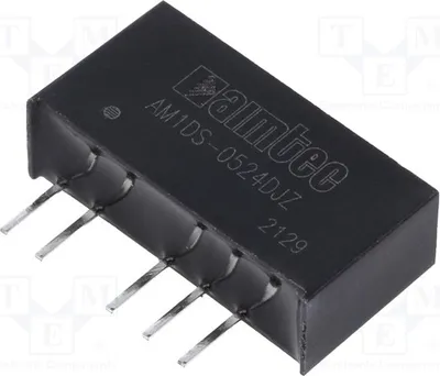 Produktbild von 1x Wandler: DC/DC UEing: 4,5÷5,5V UAusg2: -24VDC AM1DS-0524DJZ DC/DC Wandler 1W