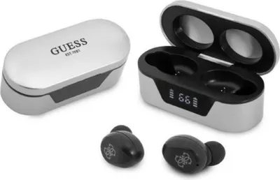 Obrázok produktu pre Bezdrôtové slúchadlá GUESS bluetooth TWS + dokovacia stanica GUTWST31EG (BT5 Classic) sivá
