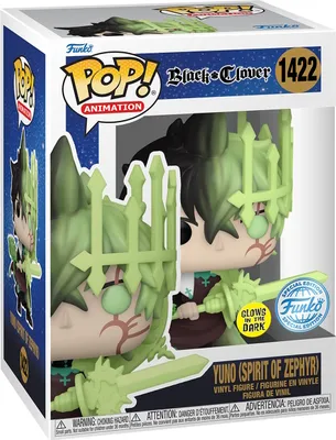 Produktbild von Black Clover - Yuno (Spirit of Zephyr) 1422 Special Edition Glows - Funko Pop! Vinyl Figur