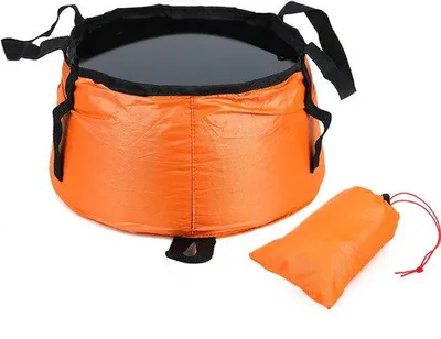 Produktbild von Opvouwbare Reisemuschel, lichtgewicht, oranje, multifunctioneel, für Camping, Reisen, Wandern
