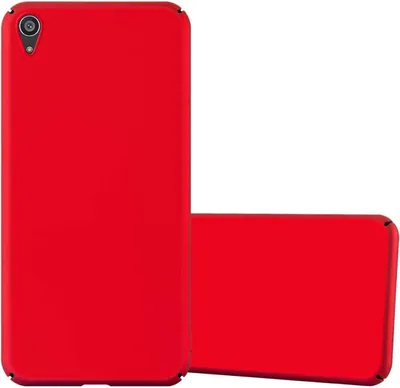 Produktbild von Cadorabo Hülle für Sony Xperia Z5 PREMIUM Schutzhülle in Rot Hard Case Handy Hülle Etui
