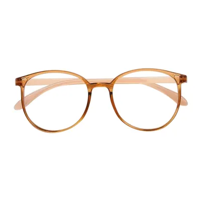 Produktbild von Blaulichtfilter Brille Damen Herren, Leichte Brille Ohne Stärke Computerbrille, Farbe: Beige