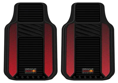 Imagen del producto de Alfombrillas universales para automóviles Red Bull Racing, modelo RBCMHD001BR, para la parte delantera, fabricadas en PVC