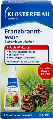 Produktbild von KLOSTERFRAU Mobilind Franzbranntwein Latschenkiefer, 200 ml Lösung