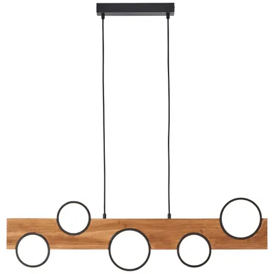 Produktbild von BRILLIANT Pendelleuchte 100cm Cheesy braun IP20  34 Watt dimmbar LED integriert