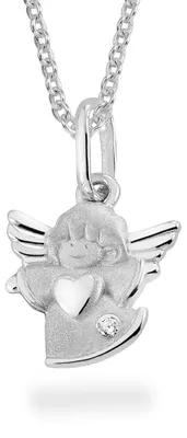 Produktbild von Engel Kette: Kinder Schutzengel Halskette Silber 925