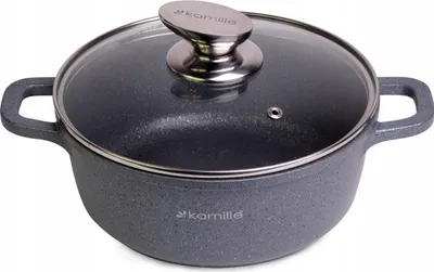 Zdjęcie produktu dla Granitowy Garnek Z Pokrywką Do Kotła Indukcyjnego Kamille