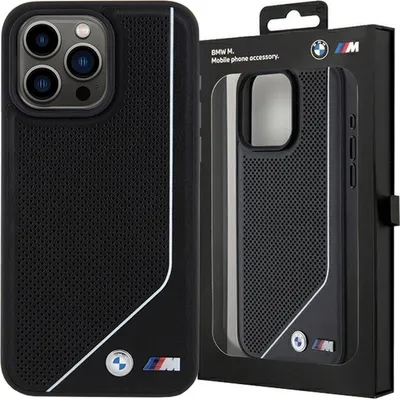 Zdjęcie produktu dla Etui Bmw Perforated Twisted Line Magsafe Na Iphone 15 Pro - Czarne