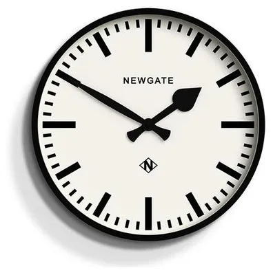 Zdjęcie produktu dla Newgate Number Three Railway - Zegar ścienny w kolorze czarnym - Bold