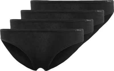 Produktbild von SKINY Damen Rio Slip, 4er Pack - Bikini Briefs, Baumwolle Stretch, Basic Schwarz L