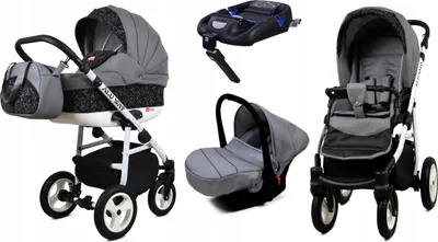 Obrázok produktu pre BabyLux® Alu Way | Kočík 4v1 Set | Steel Arrow | Kočík Kombi | Kočíková súprava | Isof