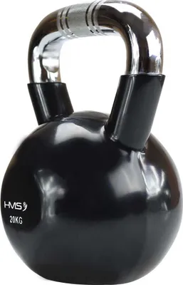 Obrázek produktu pro Kettlebell s chromovaným úchopem HMS KTC 20 kg černý