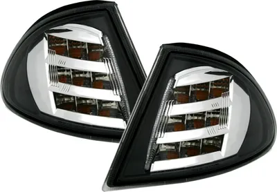Produktbild von LED FRONTBLINKER SET für 3er BMW E46 Limo + Touring in SCHWARZ CHROM BLINKER