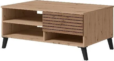 Produktbild von Couchtisch CARLO 8 Kaffetisch mit Schubladen Wohnzimmer Eiche Artisan