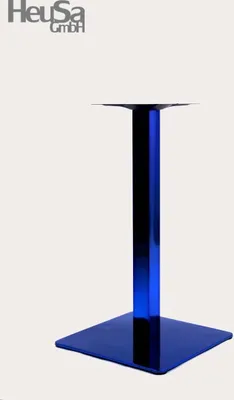 Produktbild von Tischgestell 72 cm, Tischfuß, Saphir, blaues Gestell, Cocktailbar, quadratischer Fuß, 'Saphir'