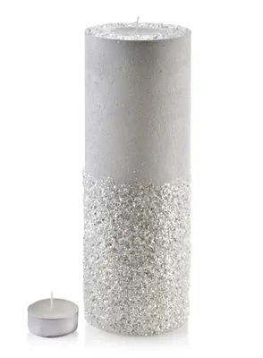 Obrázek produktu pro Válec svíčky 120X360 Diamantový bílý porcelán