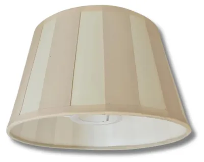 Produktbild von Various Leuchten Various Lampenschirm creme mit Streifenmuster für Tischlampen und Wandleuchten, E27