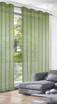 Produktbild von Ösenschal "Alex" - Vorhang mit Ösen - Größe (HxB): 245x140cm Farbe: Grün