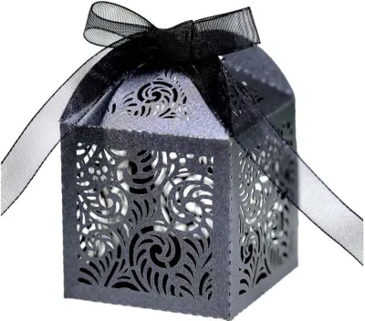 Produktbild von 50 Pack Laser Cut Favor Boxen, Party Favor Boxen Für Bridal Shower Jahrestag Hochzeit Party Favor