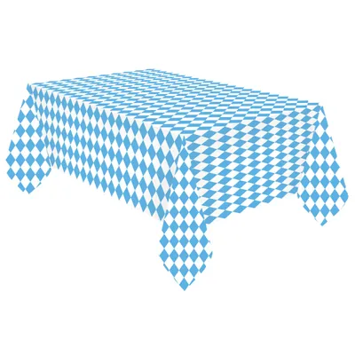 Produktbild von Papier-Tischdecke Bayern Raute blau weiß 115  x 175 cm