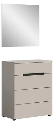 Produktbild von xonox.home Garderobenkombination Canu Kaschmir / Kaschmir 80 x 190 x 37 cm