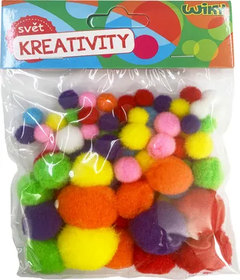 Obrázek produktu pro Pom pom mix velikostí, 80ks