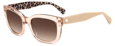 Immagine prodotto di Occhiali da sole da donna KATE SPADE modello TAMMY/S Z9K, colore beige, montatura a fantasia, misura 53/20/140
