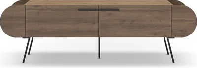 Zdjęcie produktu dla Szafka pod telewizor SALUSO 2-drzwiowa z metalowymi nogami, szerokość 194,5 cm