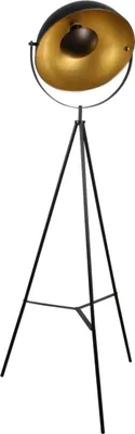 Image de Lampadaire à trois pieds noir et or, 1xE27, 20 W, Matylda Polux