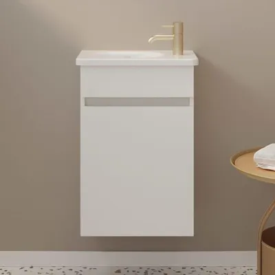 Immagine prodotto di Mobile lavabo burgbad Liniq con cassetto, larghezza 45,5 cm