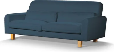 Productafbeelding van Dekoria beschermhoes voor bank, Nikkala, donkerblauw, Nikkala bankhoes, kort model