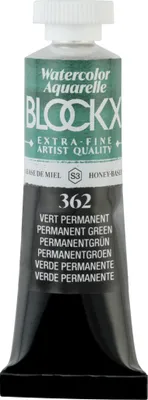 Produktbild von Blockx 3x Aquarellfarbe, Permanentgrün - Tube 15ml - Permanentgrün 44362BXC