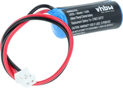 Produktbild von vhbw Batterie kompatibel mit Omron CPM2C Steuereinheit (450 mAh, 3,6 V, Li-SOCl2)