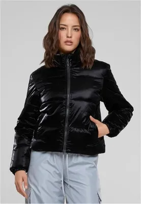 Immagine prodotto di Urban Classics - Giacca da donna in pelle di squalo nera - S