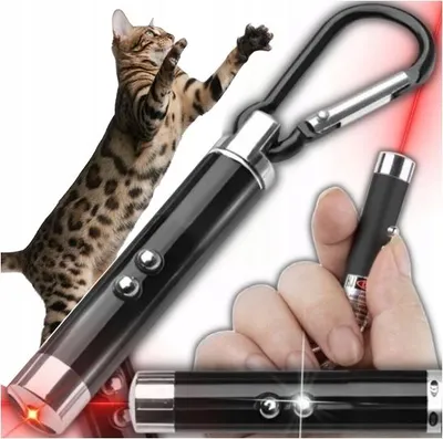 Zdjęcie produktu dla Laser Dla Kota Wskaźnik Laserowy Latarka Uv Zabawka 3W1 Do Zabawy Z Kotem