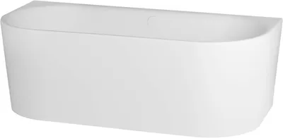 Produktbild von Ben Vico Badewanne - MattWeiß - 180x80 cm - mit Badablauf / Überlauf - MattWeiß