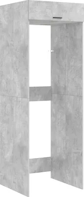 Produktbild von "Schlussverkauf" Badezimmerschrank - 1 PC Waschmaschinen-Schrank Beton 67,5x68x200 cm Holzwerkstoff C16508