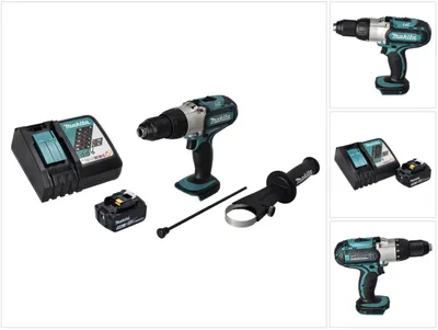 Produktbild von Makita DHP 451 RT1 Akku Schlagbohrschrauber 18 V 80 Nm + 1x Akku 5,0 Ah + Ladegerät