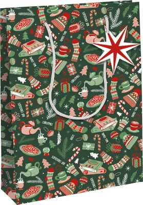 Produktbild von Clairefontaine Weihnachts-Geschenktüte "Cosy" mittel